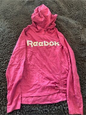 Reebok Girls Hot Pink Hooded Pullover long sleeve
